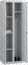 Шкаф металлический 2-х секционный для одежды 'ШМ-7'