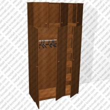 Шкаф для одежды трехстворчатый с антресолью из ДСП 16мм, кромка ПВХ 0,4мм 'ШО-4'